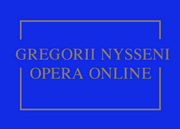 Gregorii Nysseni Opera Online