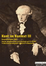 Kant im Kontext - III