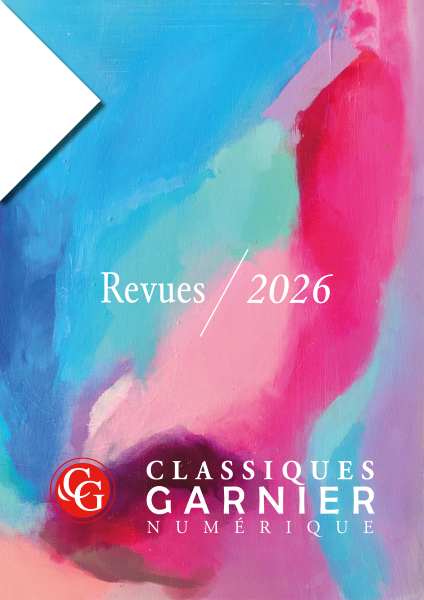 Classiques Garnier Num&eacute;rique