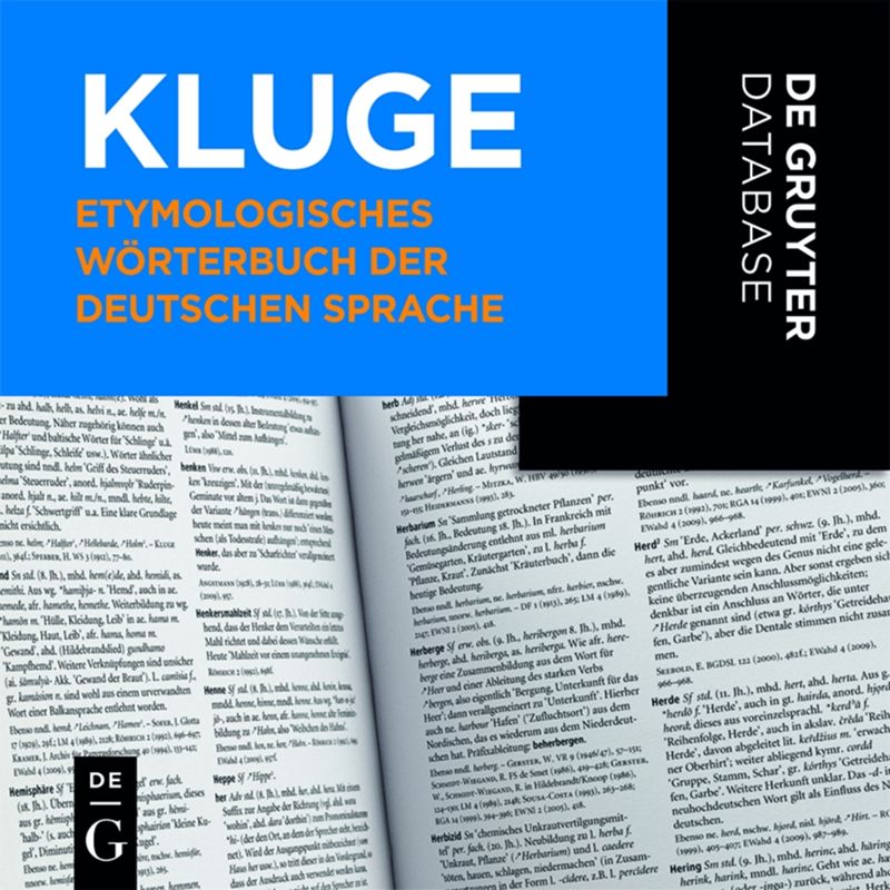 Kluge - Etymologisches W&ouml;rterbuch der deutschen Sprache