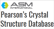 Pearson's Crystal Structure Database