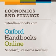 Oxford Handbooks Online (OHO): Economics and Finance