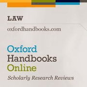 Oxford Handbooks Online (OHO): Law