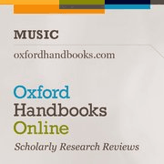 Oxford Handbooks Online (OHO): Music