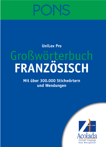 PONS UniLex Pro Großwörterbuch Französisch