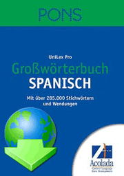 PONS UniLex Pro Großwörterbuch Spanisch
