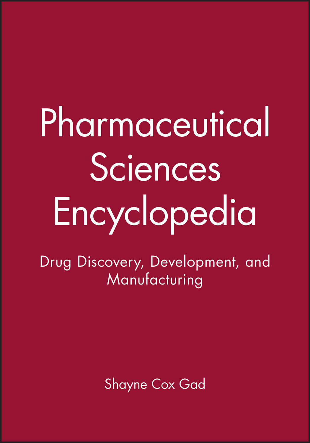 Pharmaceutical Sciences Encyclopedia