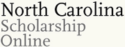 North Carolina Scholarship Online