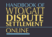 Handbook of WTO/GATT Dispute Settlement