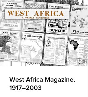 West Africa Magazine, 1917-2003