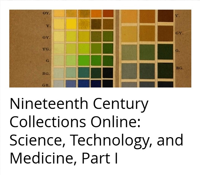 Science, Technology and Medicine, 1780-1925