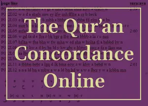 The Qurʾān Concordance Online