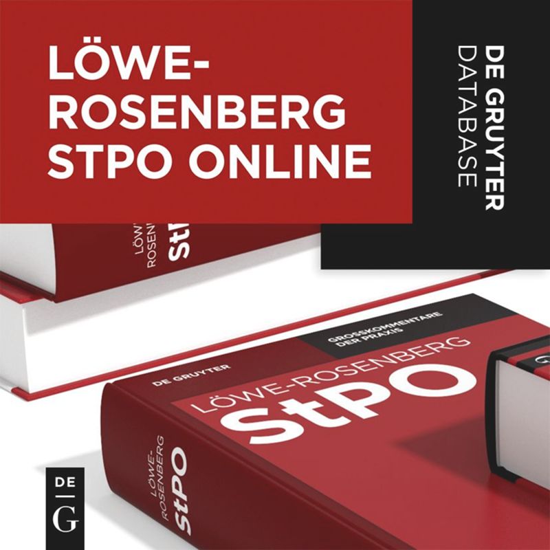 L&ouml;we-Rosenberg StPO Online