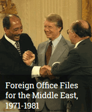 Foreign Office Files for the Middle East, 1971-1981