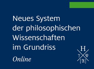 Dirk Hartmann: Neues System der philosophischen Wissenschaften im Grundriss Online